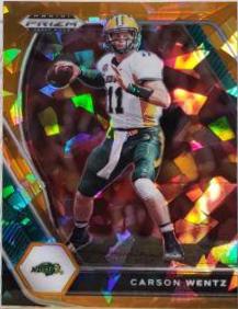 Carson Wentz [Orange Pulsar Prizm] #13