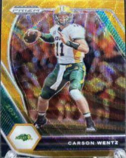 Carson Wentz [Orange Wave Prizm] #13