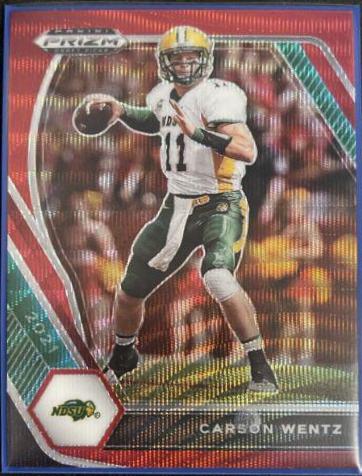 Carson Wentz [Ruby Wave Prizm] #13