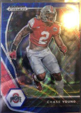Chase Young [Blue Wave Prizm] #99