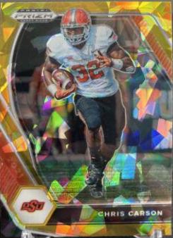 Chris Carson [Gold Ice Prizm] #98