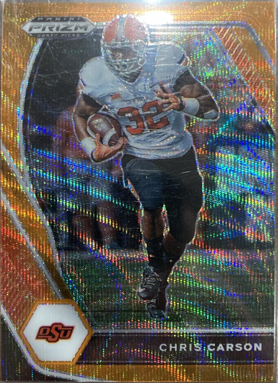 Chris Carson [Orange Wave Prizm] #98