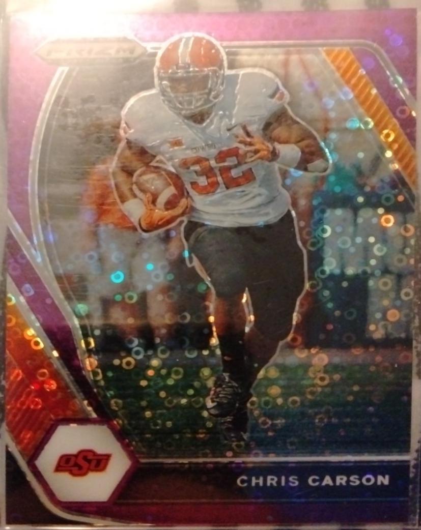 Chris Carson [Purple Circles Prizm] #98