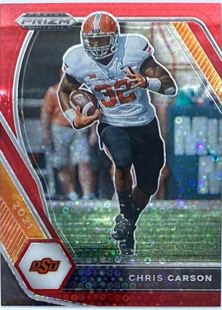 Chris Carson [Red Circles Prizm] #98