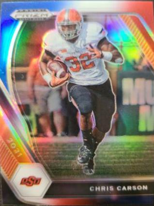 Chris Carson [Red White and Blue Prizm] #98