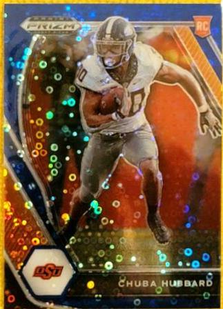 Chuba Hubbard [Blue Circles Prizm] #125