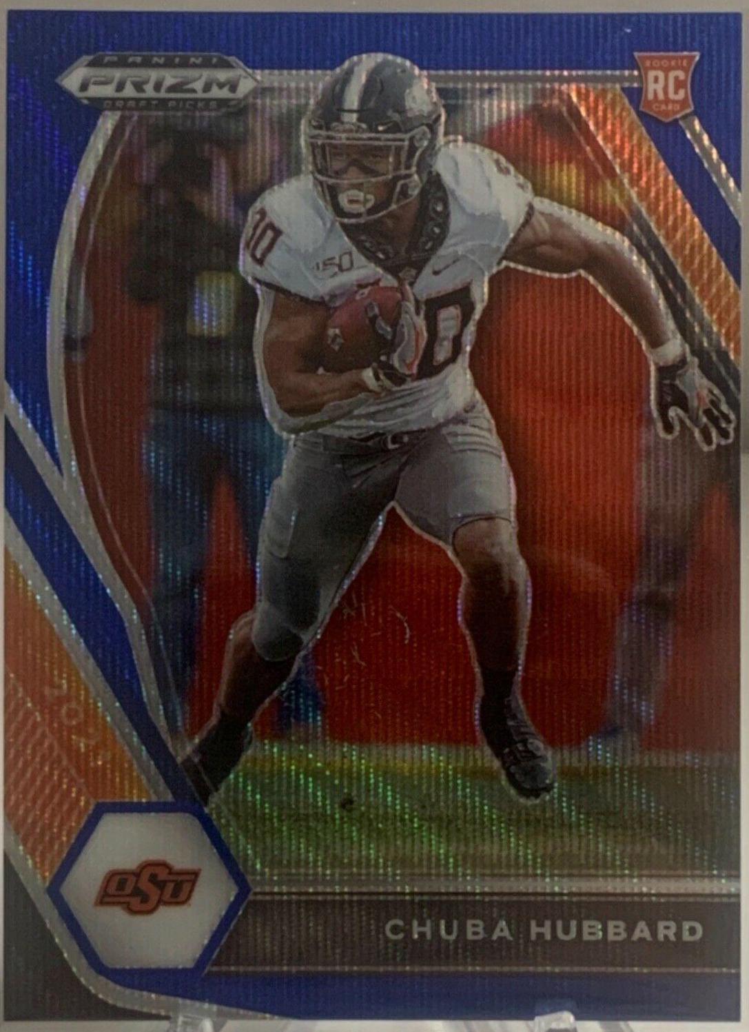 Chuba Hubbard [Blue Wave Prizm] #125