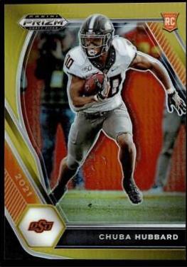 Chuba Hubbard [Gold Prizm] #125
