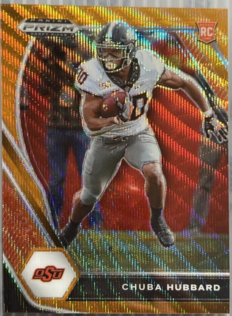 Chuba Hubbard [Orange Wave Prizm] #125