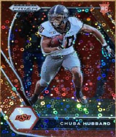 Chuba Hubbard [Red Circles Prizm] #125