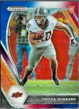Chuba Hubbard [Red White and Blue Prizm] #125