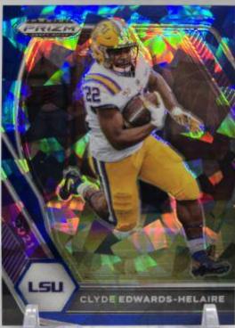 Clyde Edwards Helaire [Blue Ice Prizm] #74