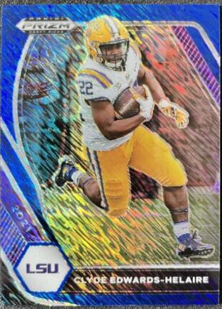Clyde Edwards Helaire [Blue Shimmer Prizm] #74