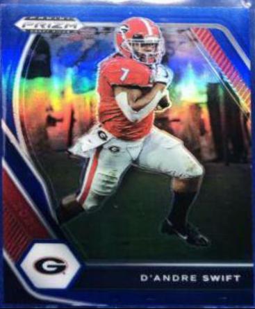 D'Andre Swift [Blue Prizm] #75