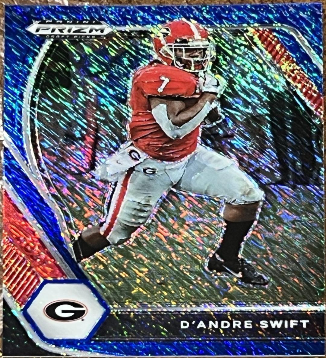 D'Andre Swift [Blue Shimmer Prizm] #75