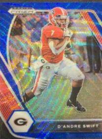 D'Andre Swift [Blue Wave Prizm] #75