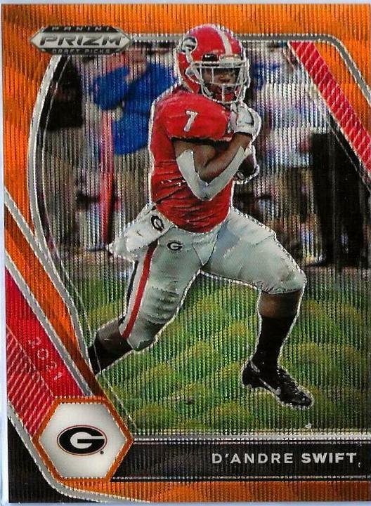 D'Andre Swift [Orange Wave Prizm] #75