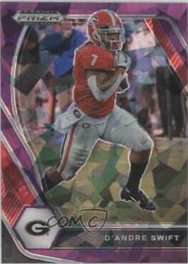 D'Andre Swift [Purple Ice Prizm] #75