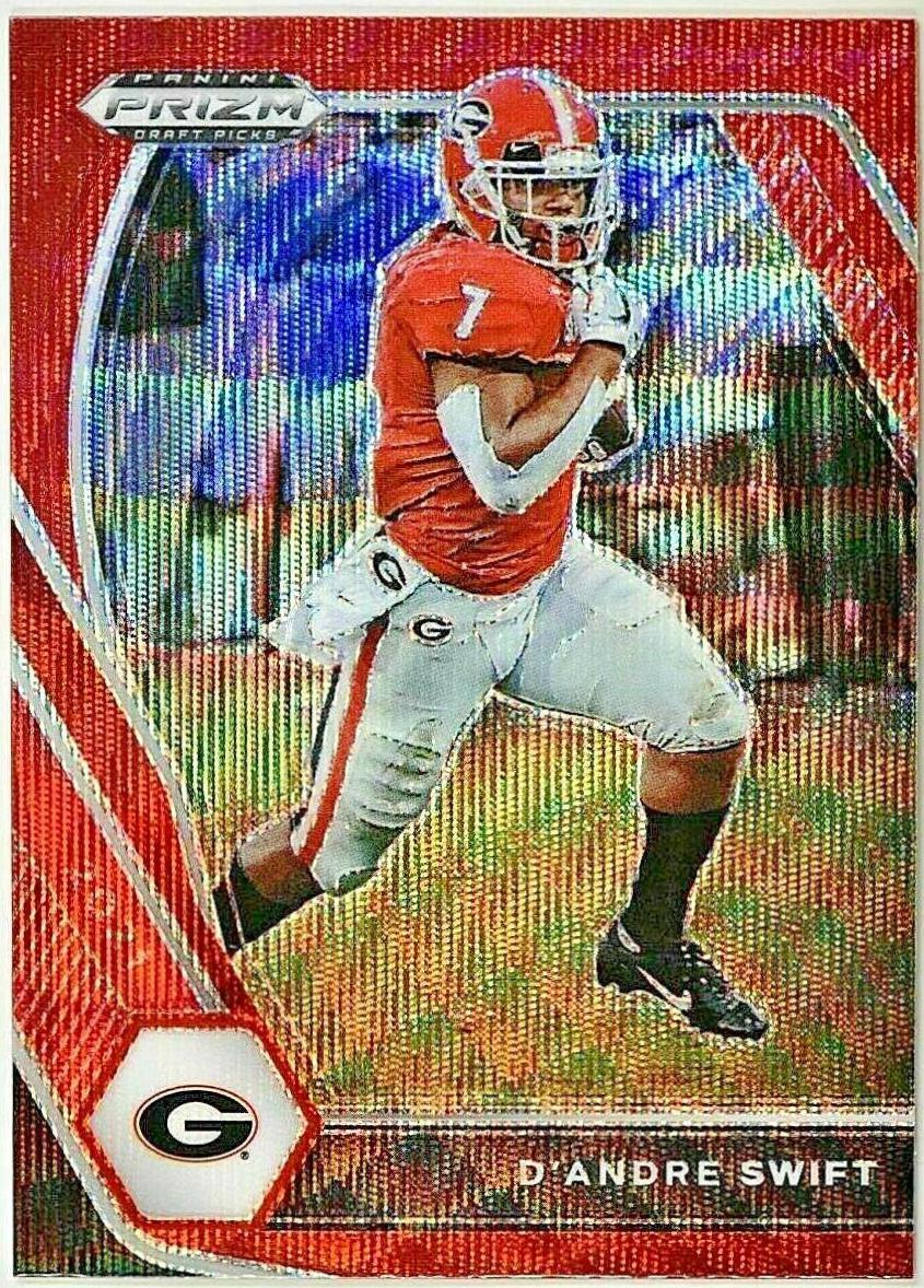 D'Andre Swift [Ruby Wave Prizm] #75