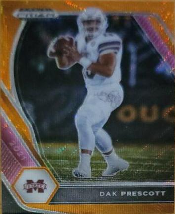 Dak Prescott [Orange Wave Prizm] #9