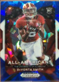 DeVonta Smith [Blue Ice Prizm] #186