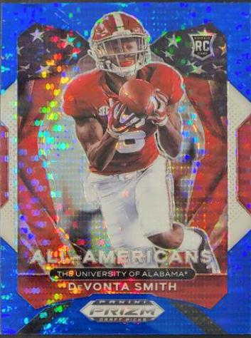 DeVonta Smith [Blue Pulsar Prizm] #186