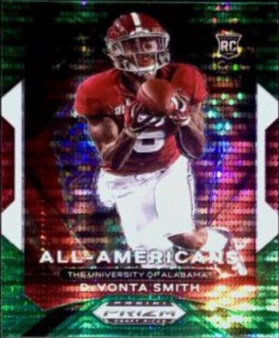 DeVonta Smith [Green Pulsar Prizm] #186