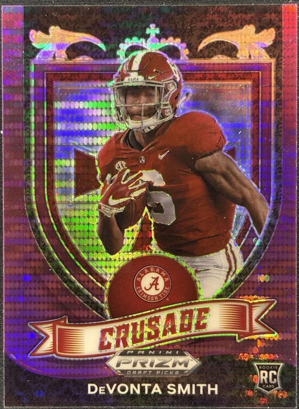 DeVonta Smith [Purple Pulsar Prizm] #165