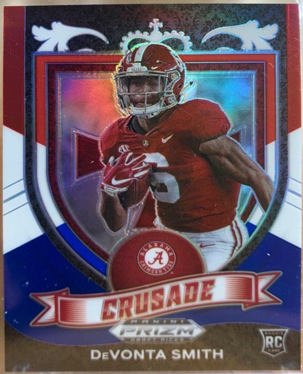 DeVonta Smith [Red White and Blue Prizm] #165