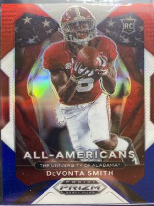 DeVonta Smith [Red White and Blue Prizm] #186