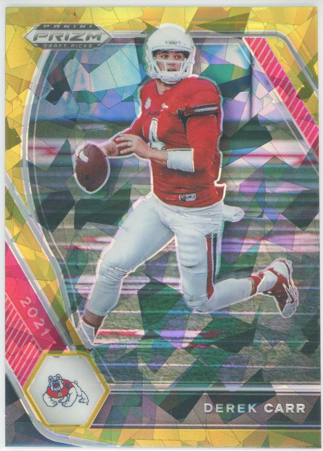 Derek Carr [Gold Ice Prizm] #14