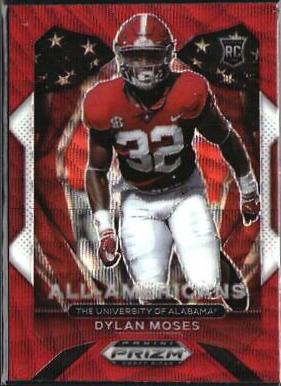 Dylan Moses [Ruby Wave Prizm] #190