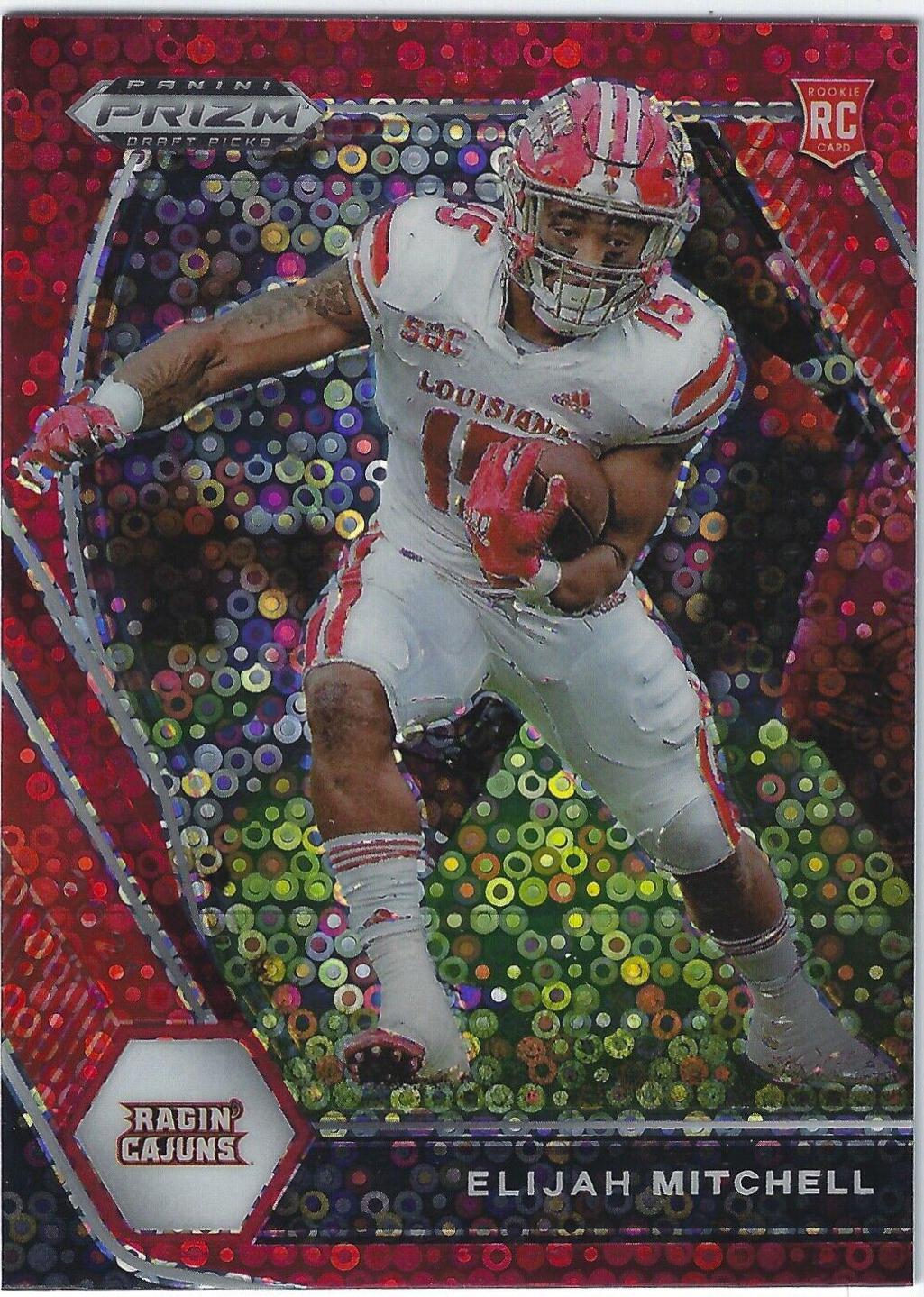 Elijah Mitchell [Red Circles Prizm] #156