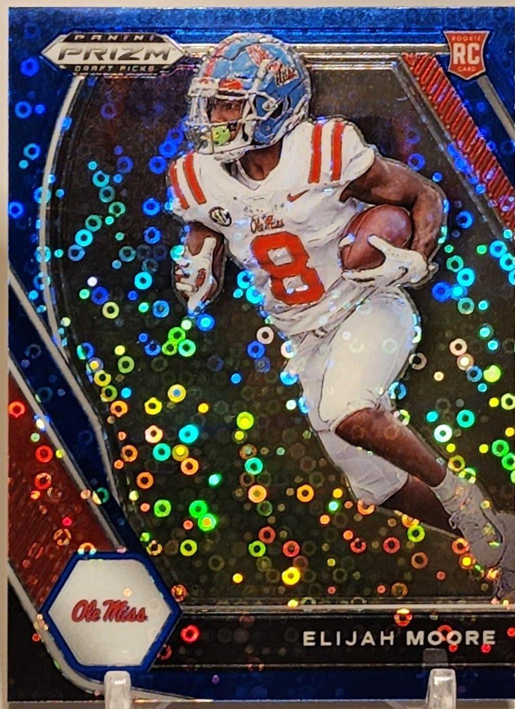 Elijah Moore [Blue Circles Prizm] #124