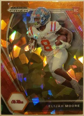 Elijah Moore [Orange Ice Prizm] #124