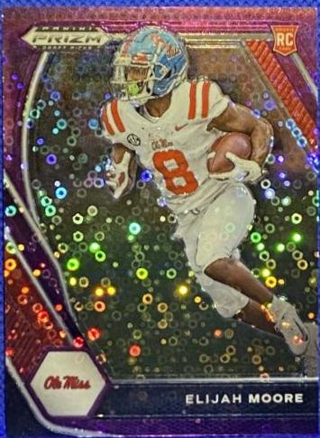 Elijah Moore [Purple Circles Prizm] #124