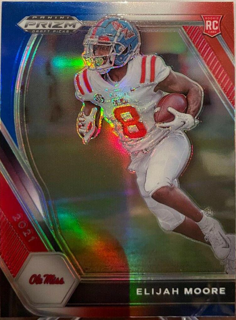 Elijah Moore [Red White and Blue Prizm] #124