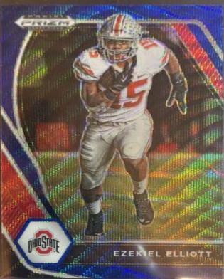 Ezekiel Elliott [Blue Wave Prizm] #87