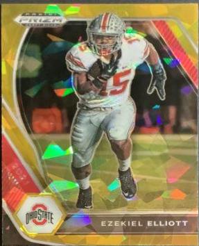 Ezekiel Elliott [Gold Ice Prizm] #87