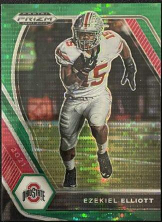 Ezekiel Elliott [Green Pulsar Prizm] #87