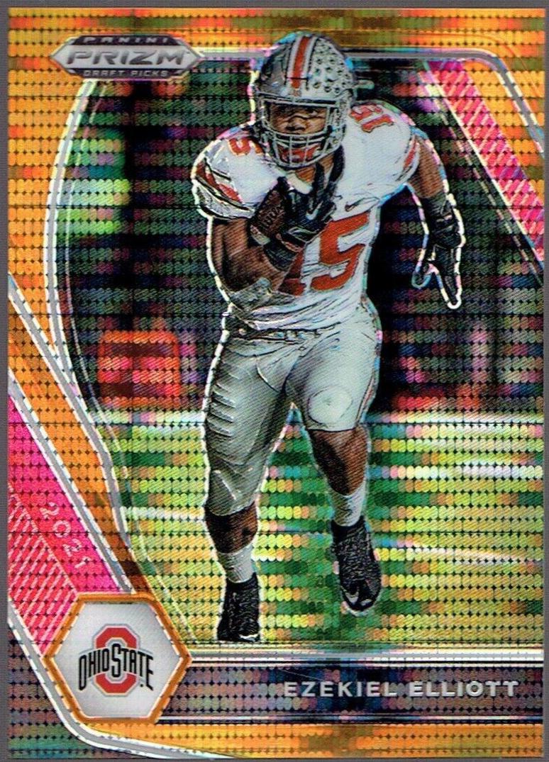 Ezekiel Elliott [Orange Pulsar Prizm] #87