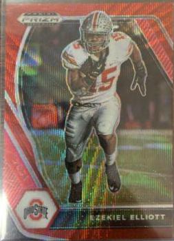 Ezekiel Elliott [Red Pulsar Prizm] #87