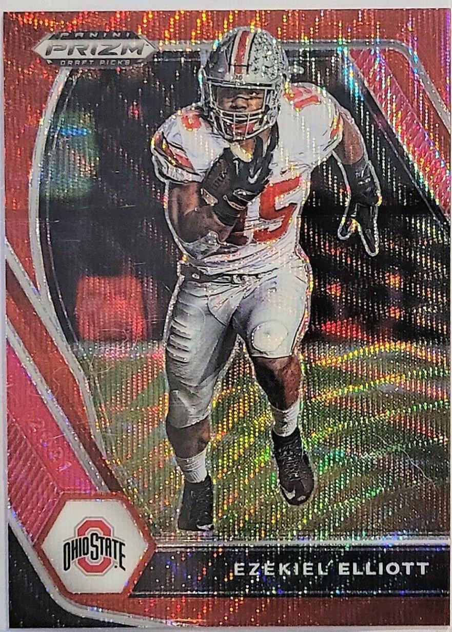 Ezekiel Elliott [Ruby Wave Prizm] #87