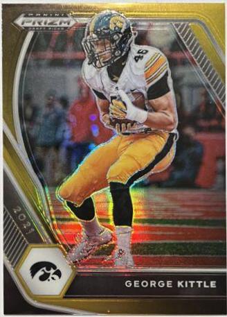 George Kittle [Black Gold Prizm] #50