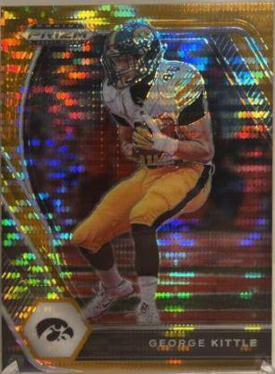 George Kittle [Orange Pulsar Prizm] #50