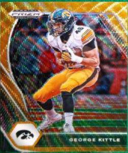 George Kittle [Orange Wave Prizm] #50