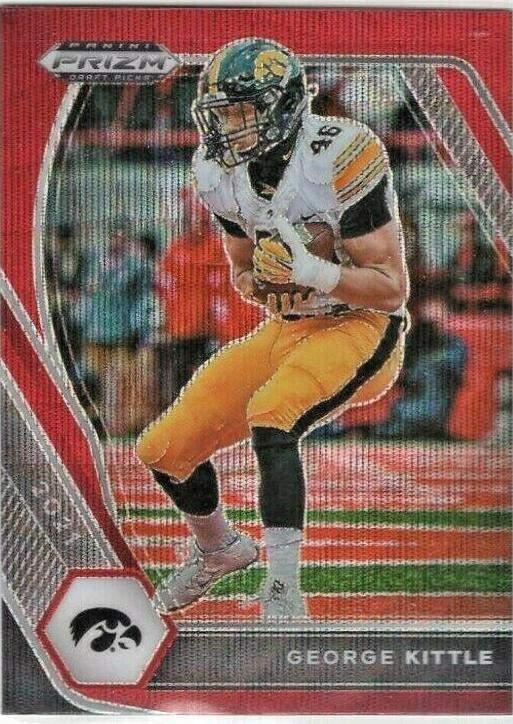 George Kittle [Ruby Wave Prizm] #50