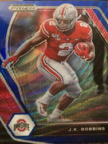 J. K. Dobbins [Blue Wave Prizm] #78