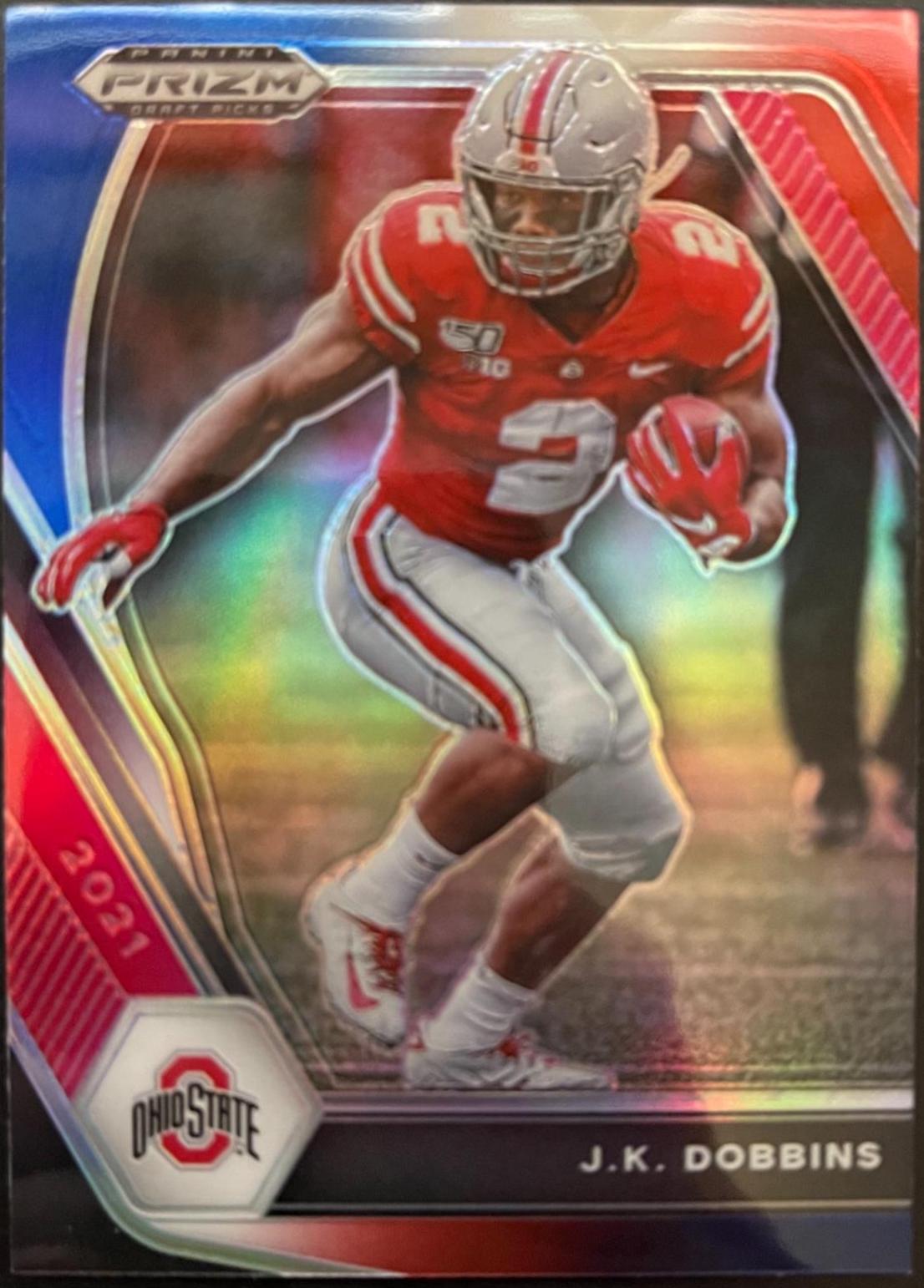 J. K. Dobbins [Red White and Blue Prizm] #78