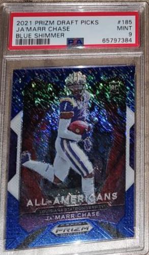 Ja'Marr Chase [Blue Shimmer Prizm] #185